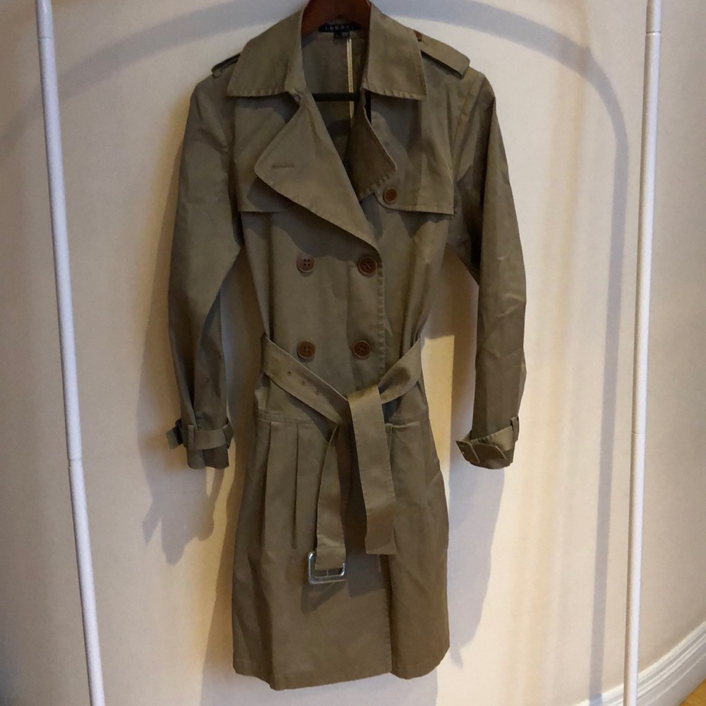 Theory Classic Pleated Trench Coat